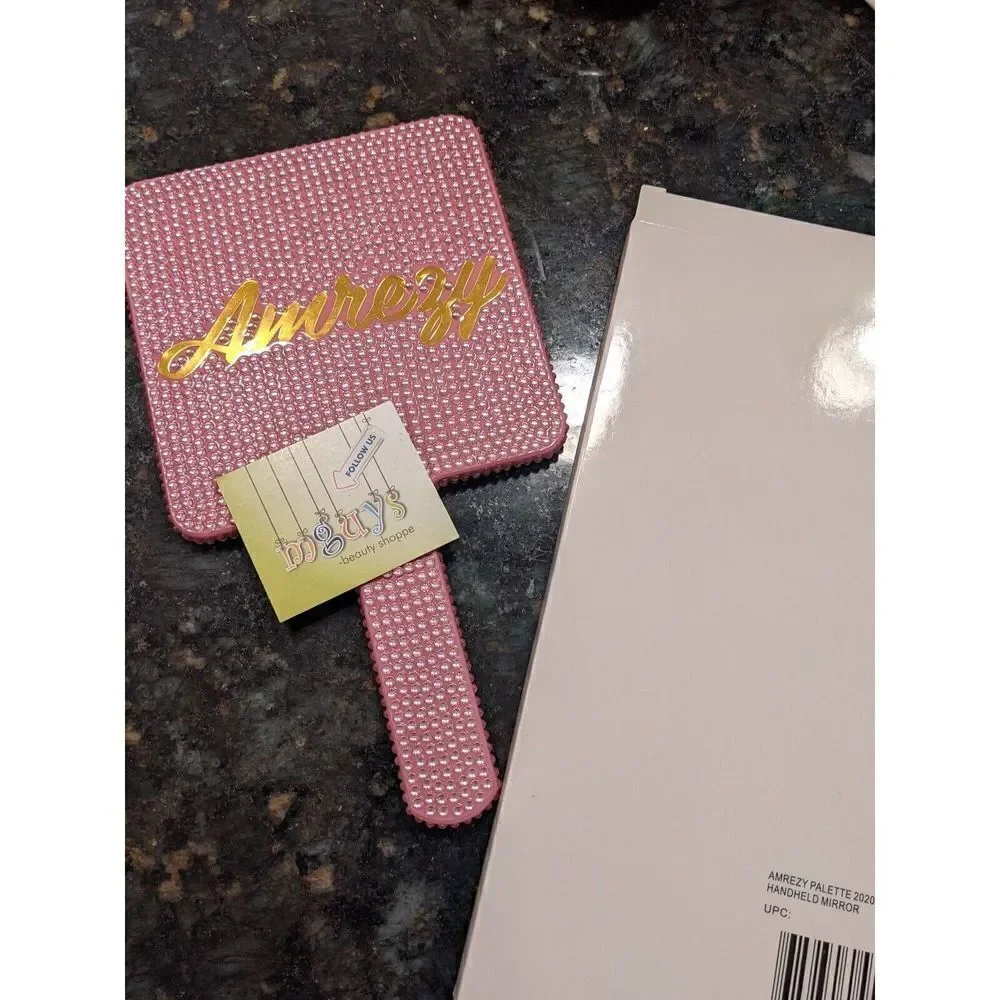 ANASTASIA Beverly Hills ABH AMREZY Pink Bedazzled Handheld Mirror BNIB HTF